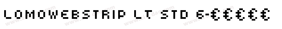 LomoWebStrip LT Std 6字体转换